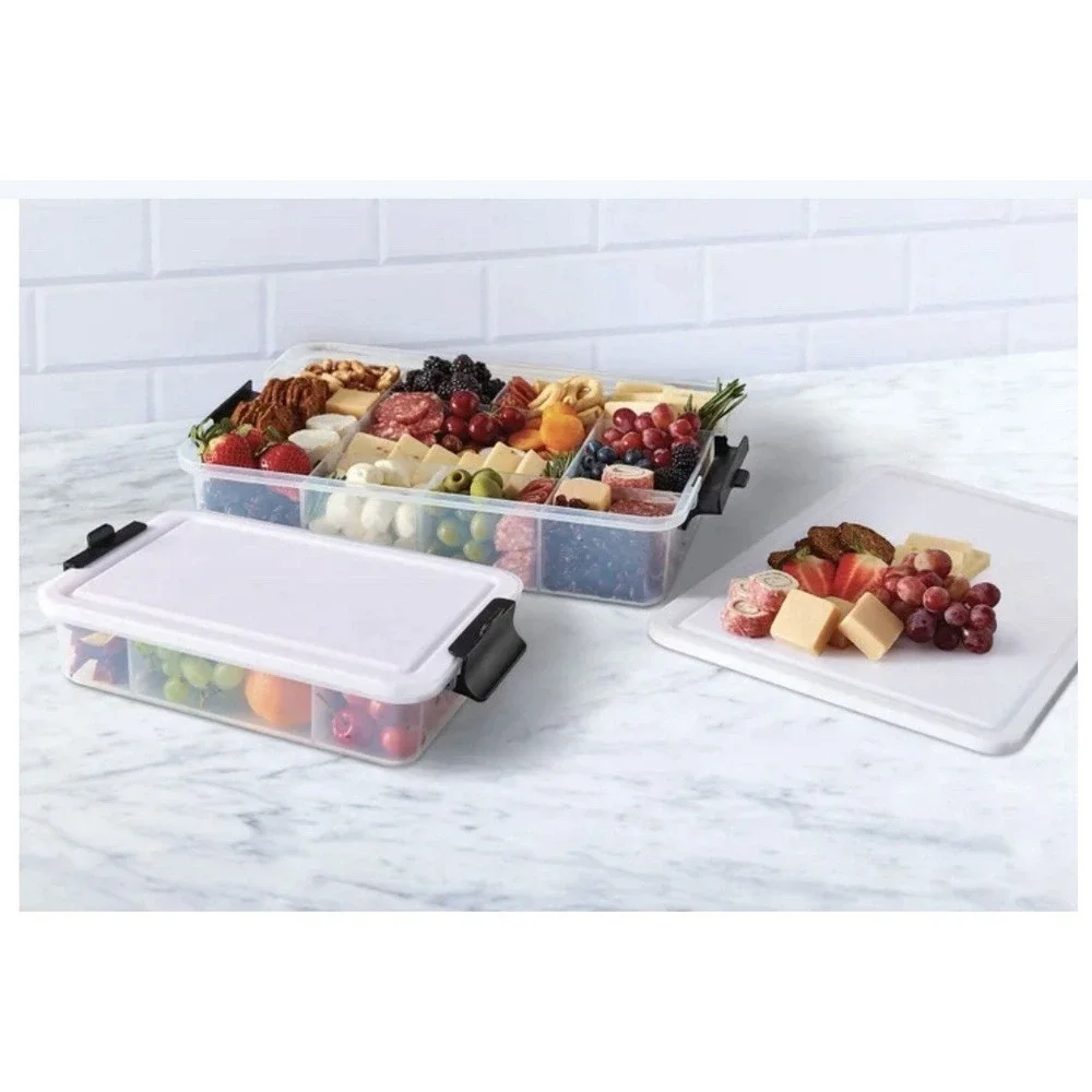 Sabatier Snacklebox 2 Piece Set with Cutting Board Lids